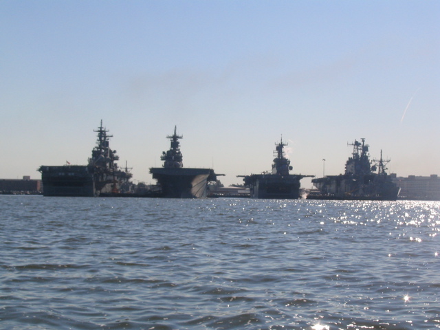 really, it was an accident, I didn't mean to litter that candy wrapper - our quaint Norfolk anchorage